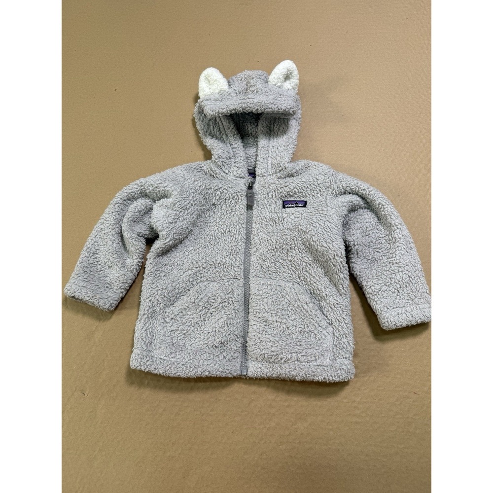 Patagonia Baby Retro X Fleece Hoody Jacket Deep Pile W/ Ears Size 12-18 Months